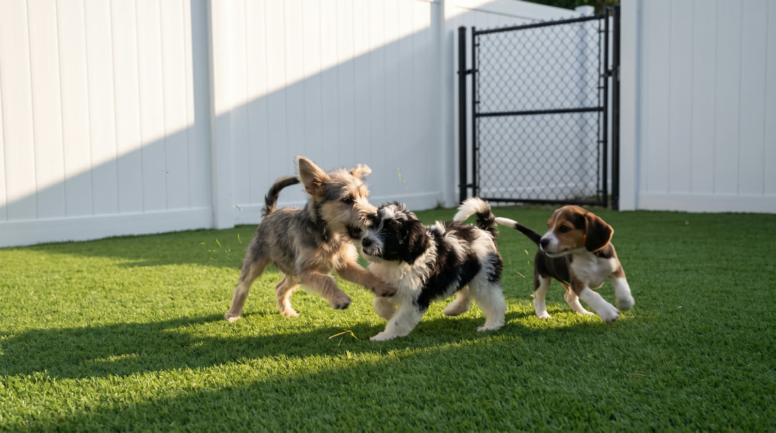 Foster puppies, growing up safe